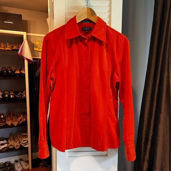 Faconnable Fine Weave Corduroy Button-Up Shirt - Picture 1 of 4